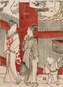 Houtsnede door Torii Kiyonaga